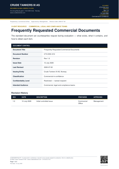 Preview of Frequently Requested Commercial Documents