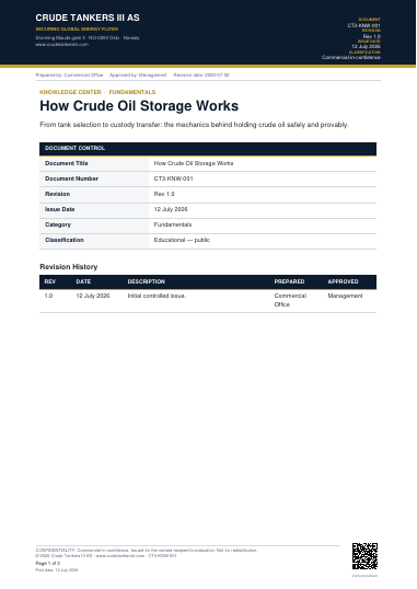 Preview of How Crude Oil Storage Works