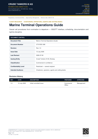 Preview of Marine Terminal Operations Guide