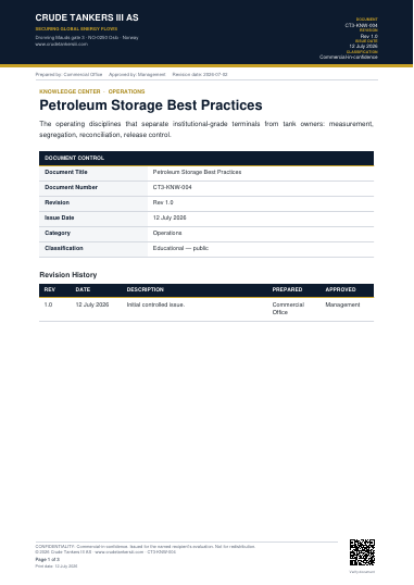 Preview of Petroleum Storage Best Practices