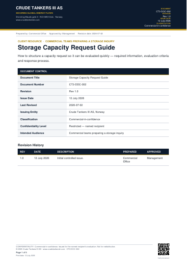 Preview of Storage Capacity Request Guide