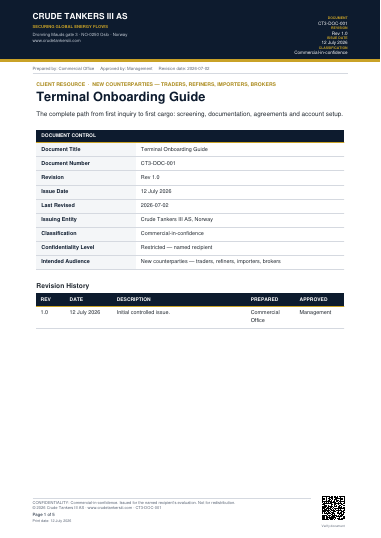 Preview of Terminal Onboarding Guide