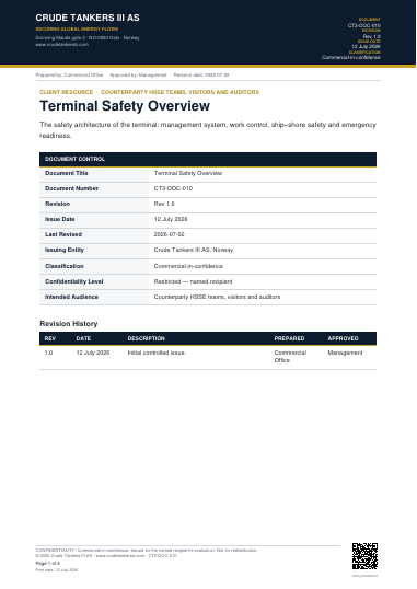 Preview of Terminal Safety Overview